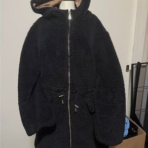 Kate Spade Reversible Black Fleece Jacket